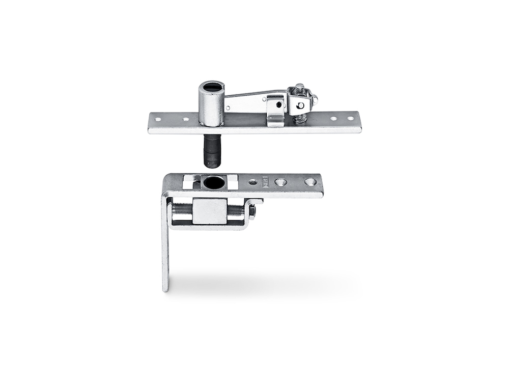 GEZE Zapfenband B,verstellbar,Pendeltür, silberfarbig,Ø Zapfen/Bolzen 55mm