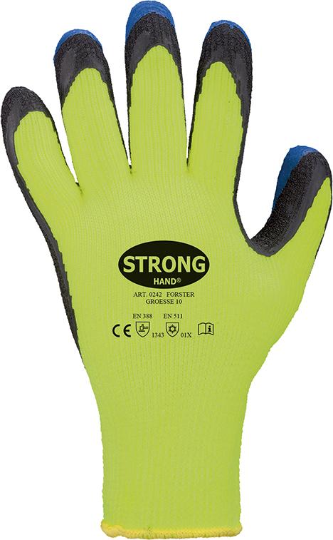 stronghand Winterstrickhandschuh Forster, Latex, Gr. 10