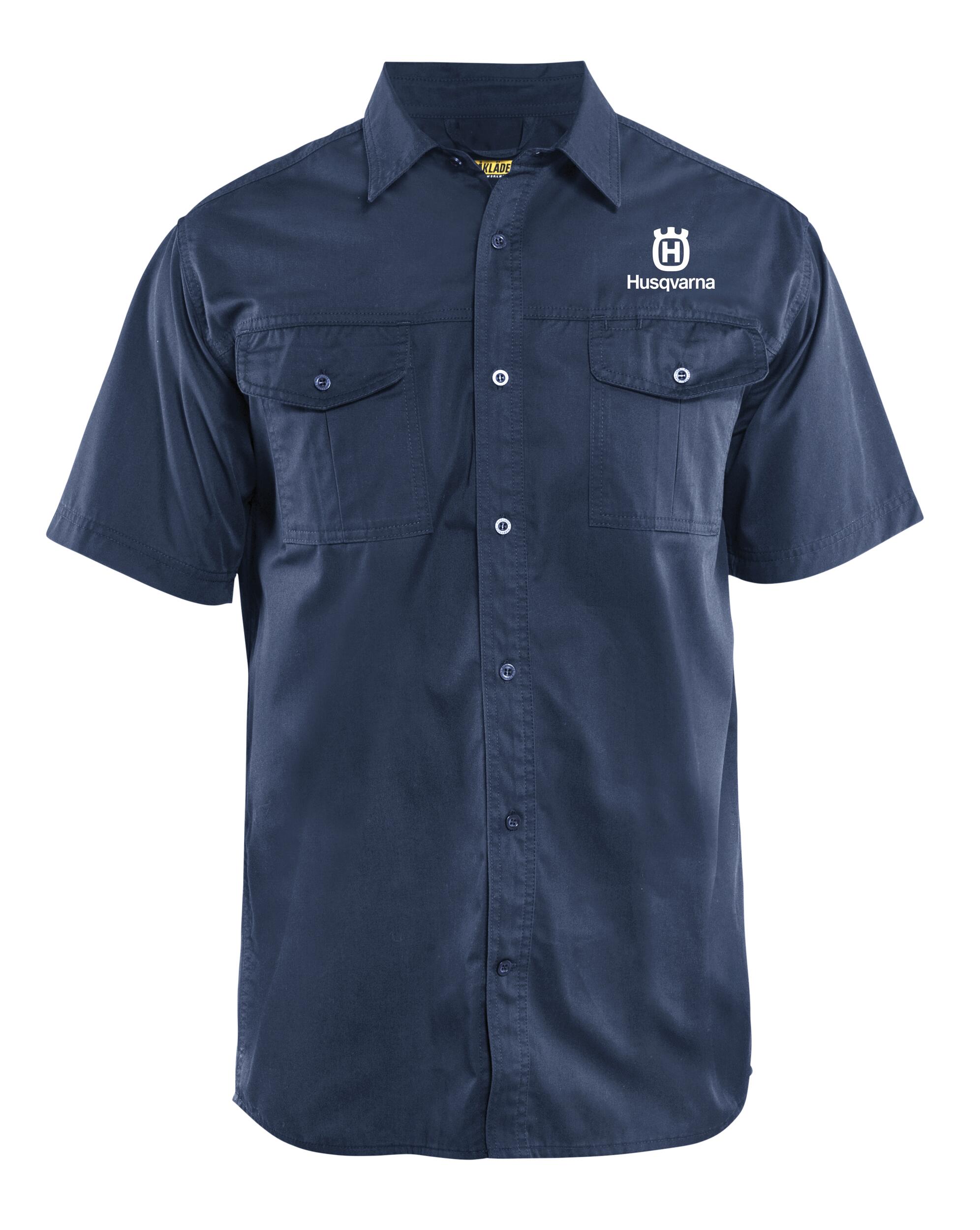 Husqvarna Kurzarmhemd Twill marine
