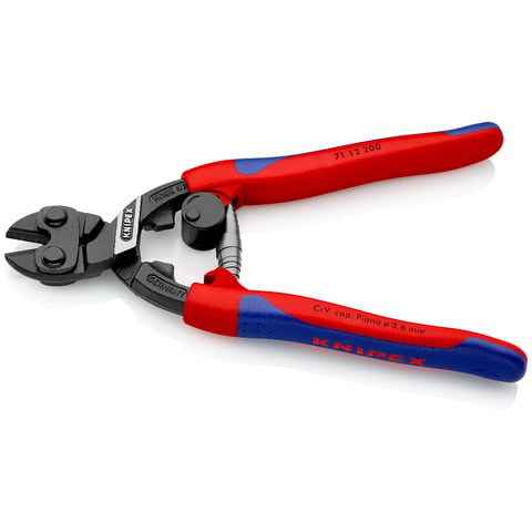 Knipex CoBolt® Kompakt-Bolzenschneider 71 12 200 mit schlanken Mehrkomponenten-Hüllen
