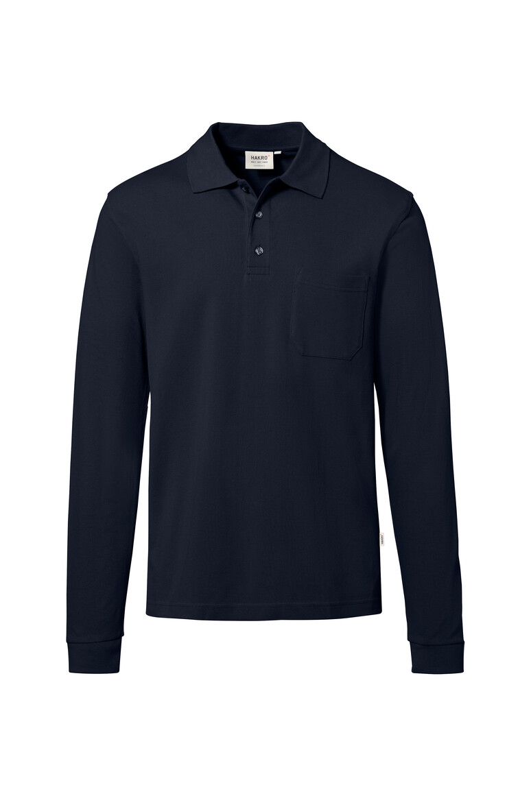 HAKRO Longsleeve-Pocket-Poloshirt Top