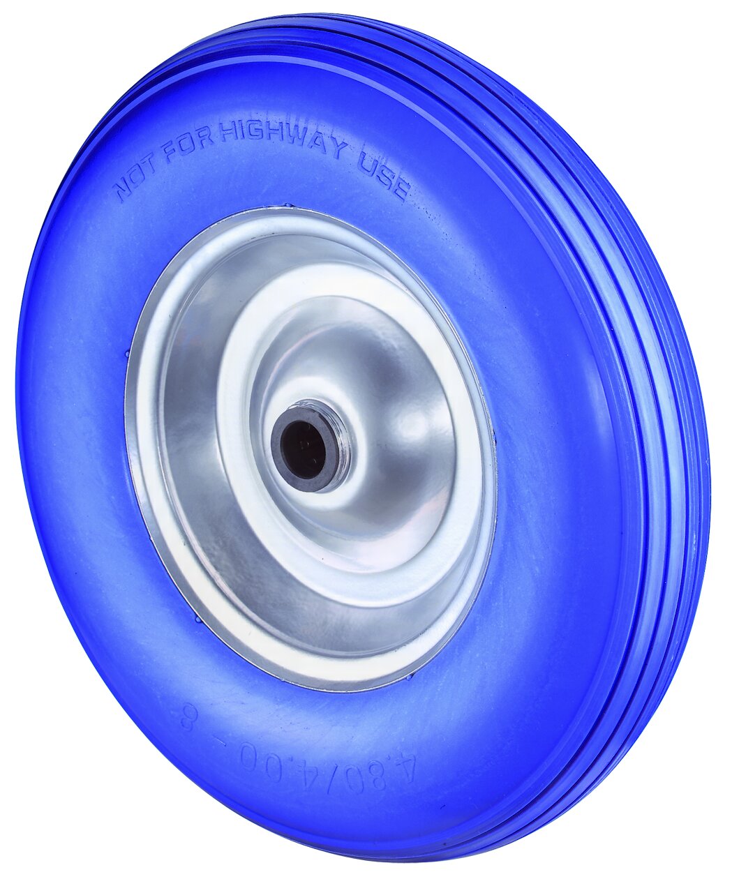 BS Rollen Polyurethanrad C91.400 pannensicher 400mm blau Stahlfelge Rollenlager
