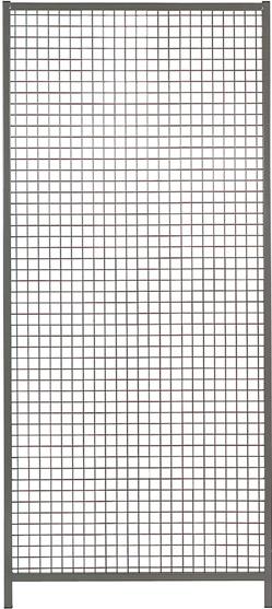 Trennwandsystem Typ Draht, RAL 7037 staubgrau