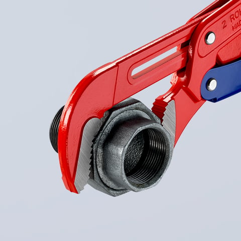 Knipex Rohrzange S-Maul mit Schnelleinstellung 83 60 020 560mm rot pulverbeschichtet