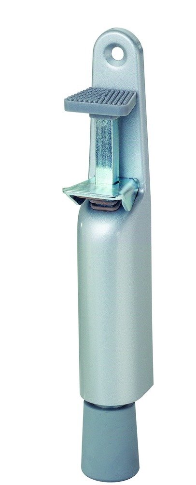 KWS Türfeststeller 1032,Hub 30mm, silberfarben, einbrennlack.