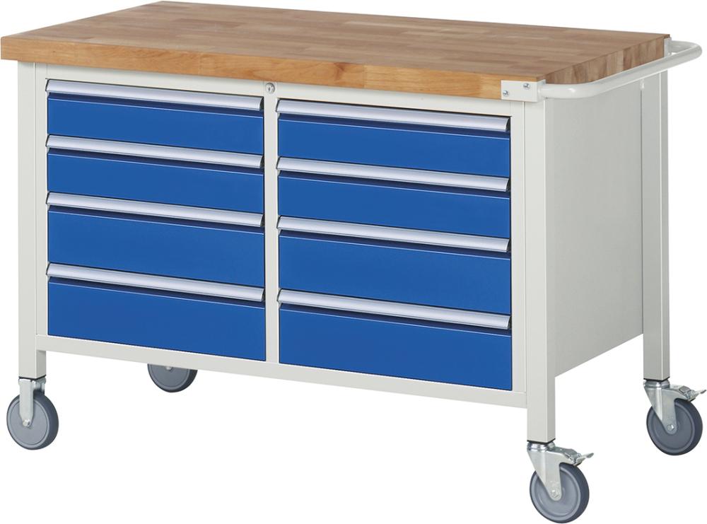 RAU Fahrbare Werkbank, 8 Schubladen