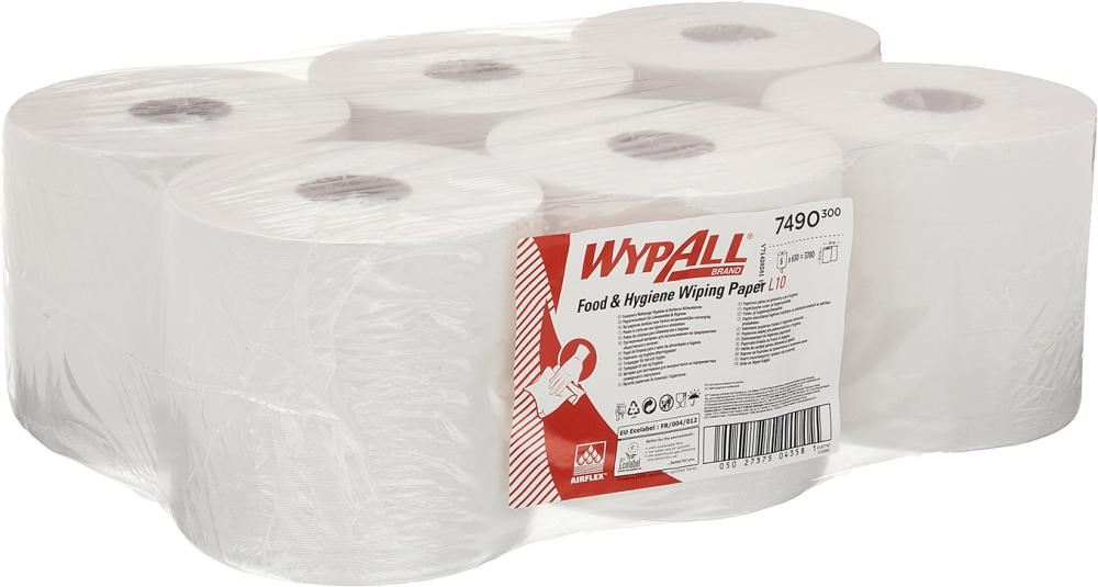 WypAll L10 Papierwisch tuch Zentralentnahme für Roll Control/ Weiß