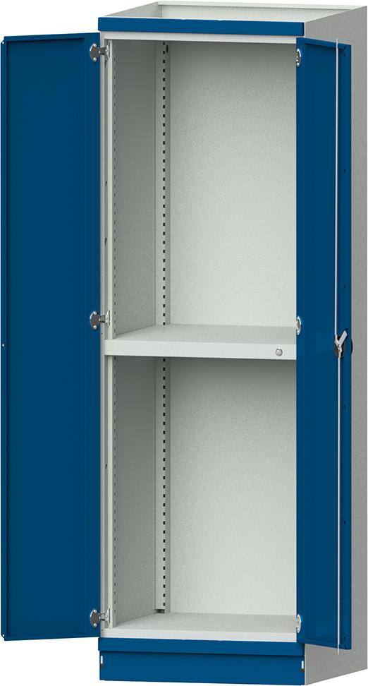 ANKE Leergehäuse Modell 102 B715xT720xH2200mm RAL 7035/5012 mit Türen Schubladenblock NH 900mm