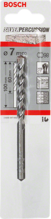 Bosch CYL-3 concrete drill bit 7mm for masonry., Steinbohrer, Betonbohrer, 7 mm, Silber, Schlagbohrer