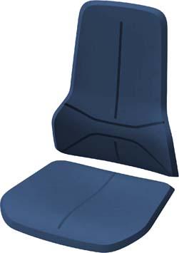 bimos Polsterelement Pu-Schaum blau für Arbeitsstuhl Neon