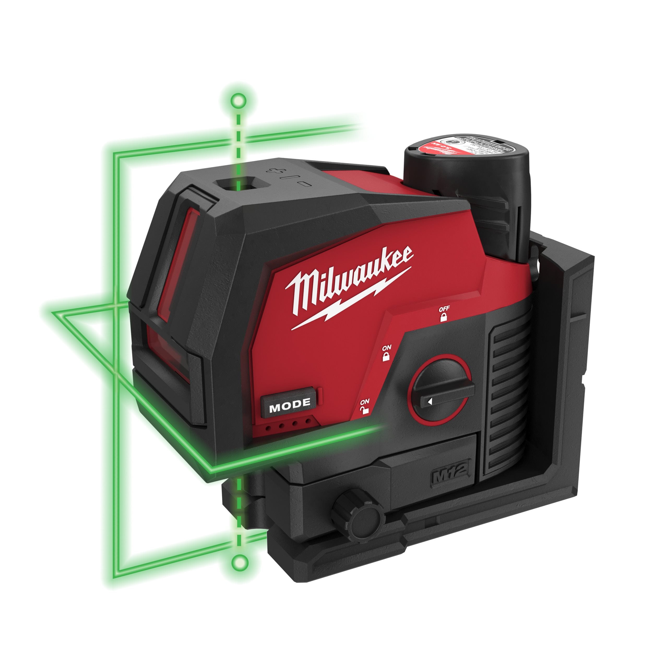 Milwaukee M12 CLLP-301C Kreuzlinienlaser Grün 12 Volt 3.0 Ah Li-ion