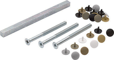 HOPPE® Befestigungsset für Profiltür-Türgriffgarnituren (Kurzhalsgriff/Griff), VK 8 mm