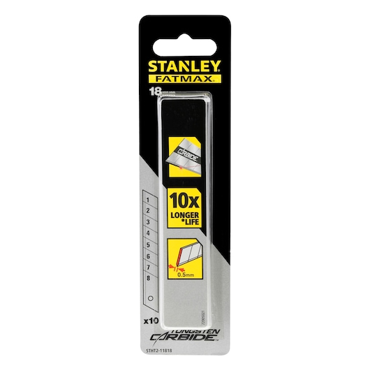 Stanley FatMax Pro Carbide Abbrechklingen STHT2-11818 18mm 10 Stück
