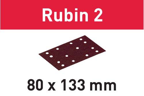 Schleifstreifen STF 80X133 P150 RU2/50 Rubin 2