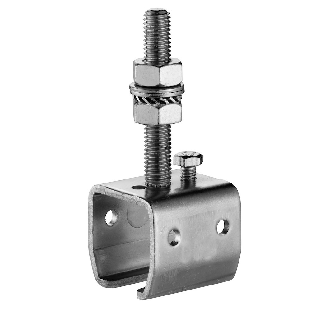 Produktbild Schiebetor-Muffe, 404, höhenverstellbar, Edelstahl