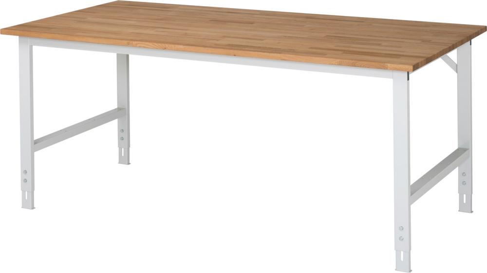 RAU Arbeitstisch Tom - Buche-Platte B2000xT1000xH760- 1080mm Buche-Massiv-Platte