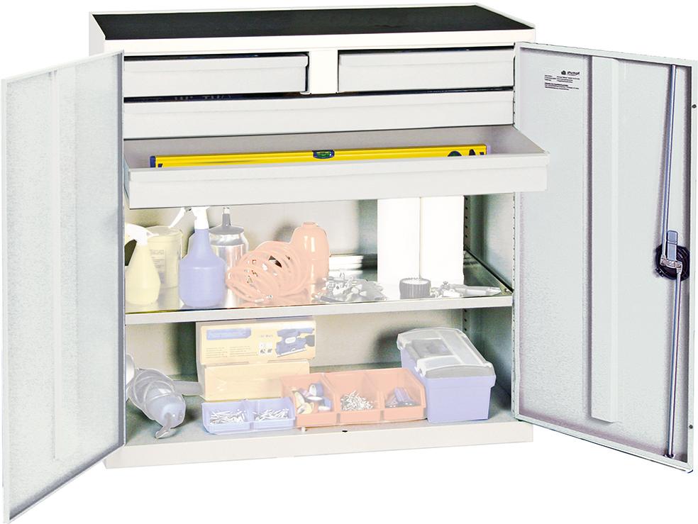 Stumpf Werkzeug- und Materialschrank Serie 2000, 4 Schubladen, 1 Fachböden