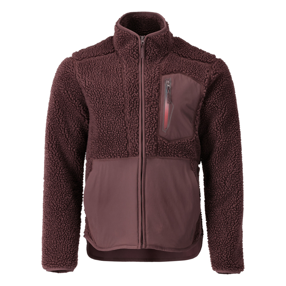 Faserpelz Jacke mit Reißverschluss