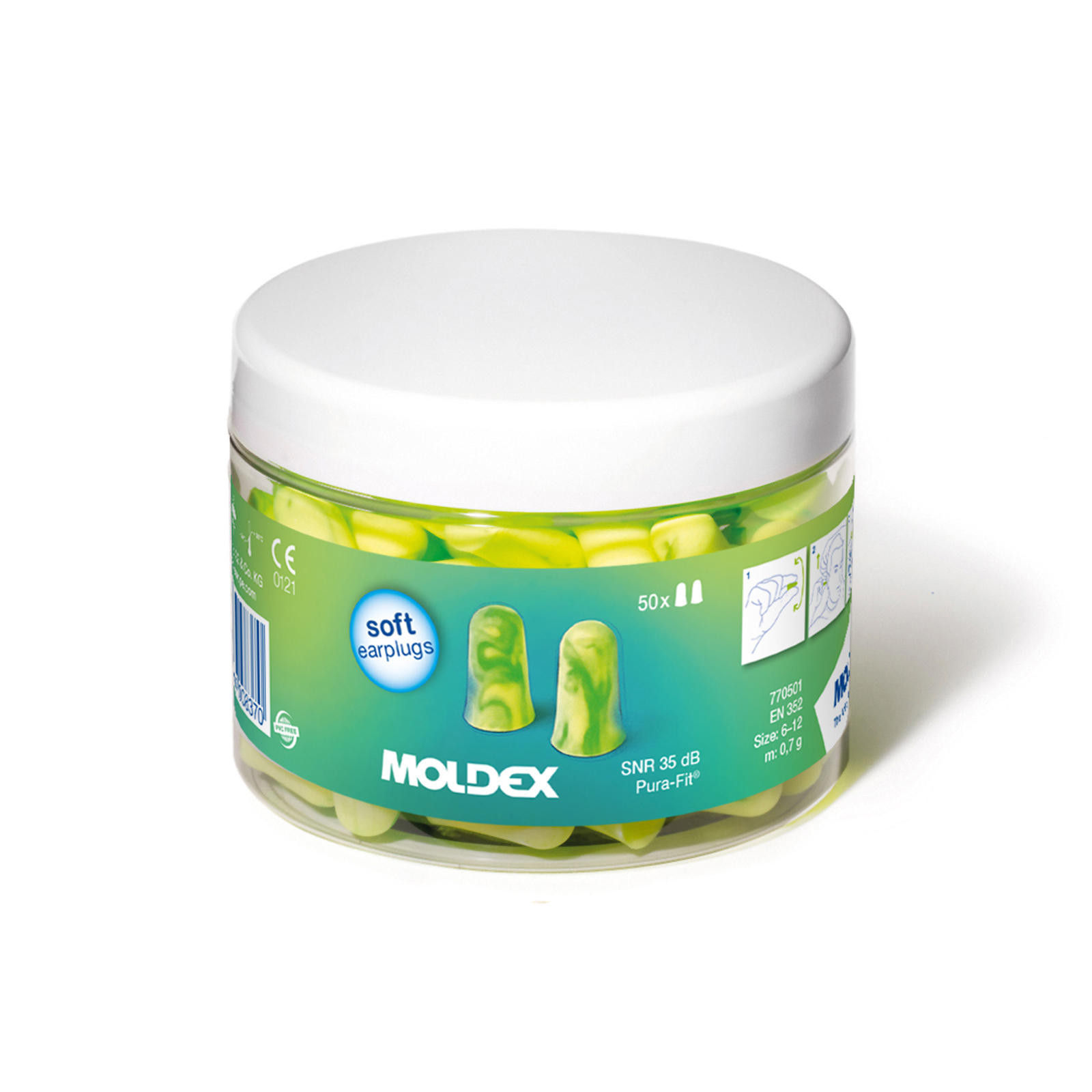 Moldex Pura-Fit® Gehörschutzstöpsel 770001 35 dB SNR