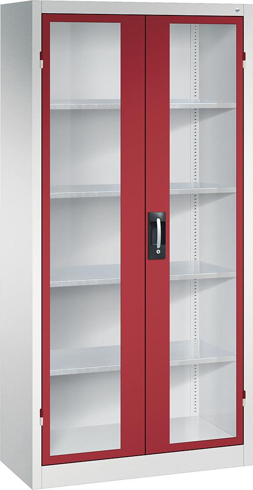 CP Schwerlastschrank, mit Flügeltüren, RAL 7035/3003