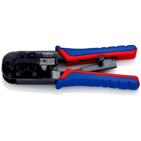 Knipex Crimpzange für Westernstecker 97 51 10 190 mm RJ11/12 RJ45