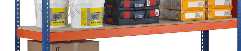 Schulte Zusatzebene Z1 2146 x 926 mm Spanplatte orange/verzinkt Fachlast 620 kg