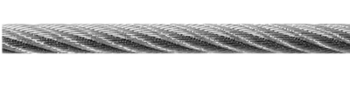 Vormann Stahl-Drahtseil verzinkt 5 mm 6x7 +Faser 70m Rolle