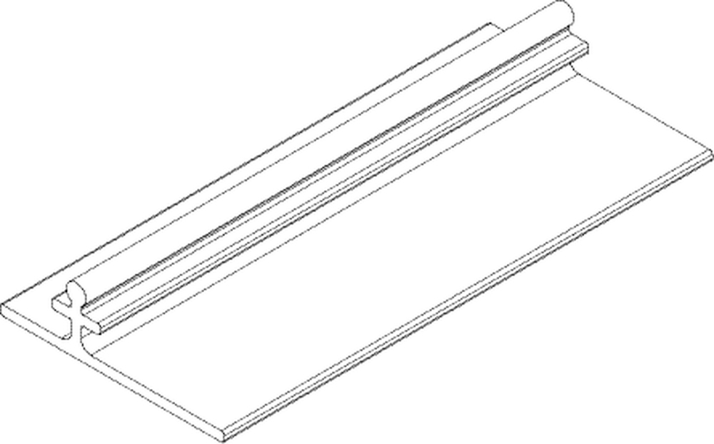 GEZE Abdeckprofil Levolan 60/120, versenkt-deckenbündig, Aluminium