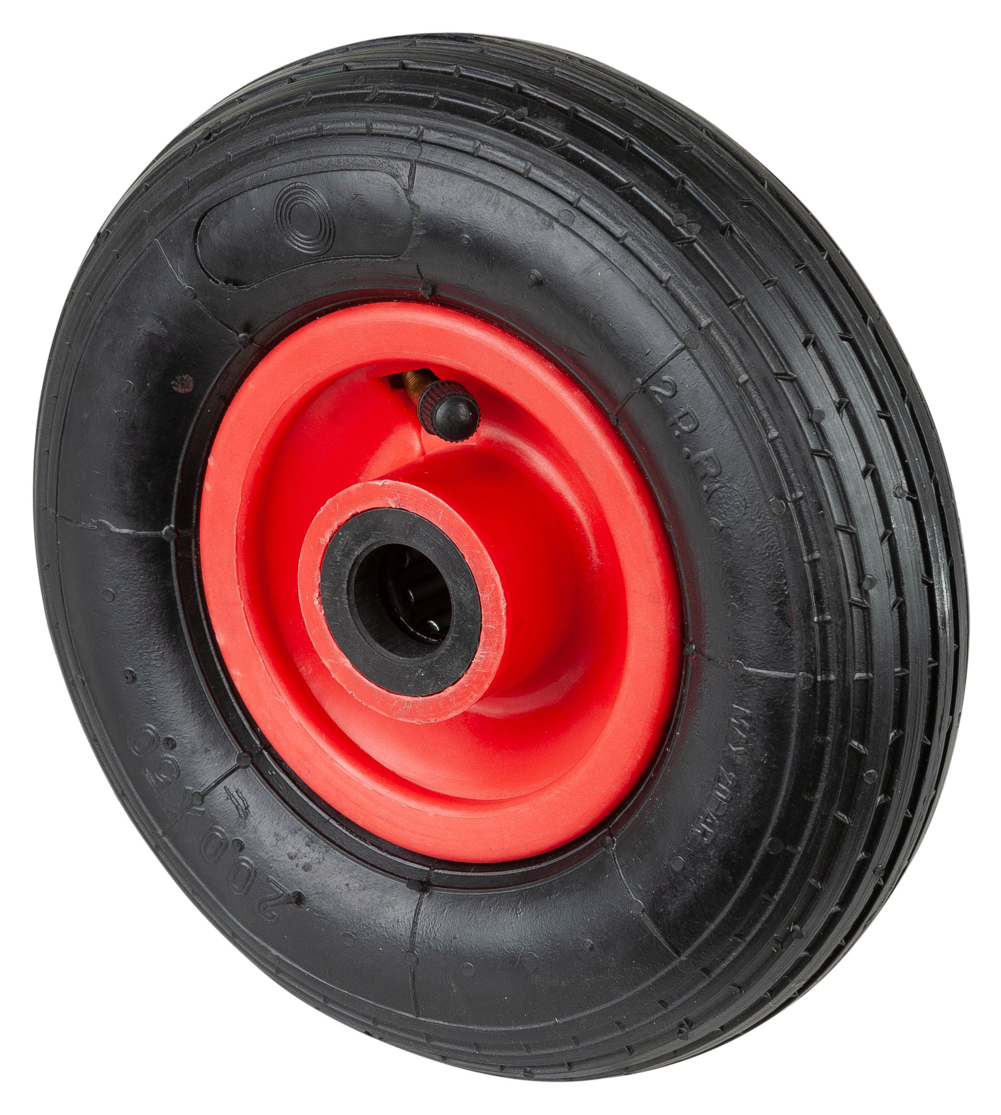 BS Rollen Luftrad D15.201 200mm 75kg Kunststofffelge Gummi schwarz Rollenlager