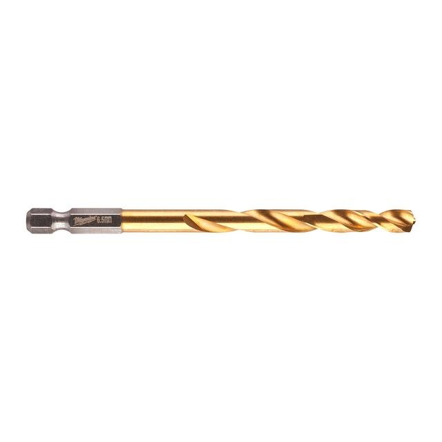Milwaukee 6,5 x 107 mm SHOCKWAVE Metallbohrer HSS-G RED HEX Titan 1/4