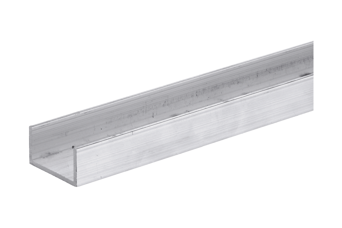 Woelm HELM 140 U-Schiene Aluminium blank 6000mm zum Anschrauben