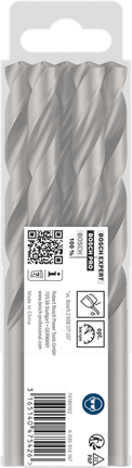 Bosch PRO HSS-G Metallbohrer-Set 5 Stück 11,9 mm., Spiralbohrer, Metallbohrer, Silberfarben, Spiralnut