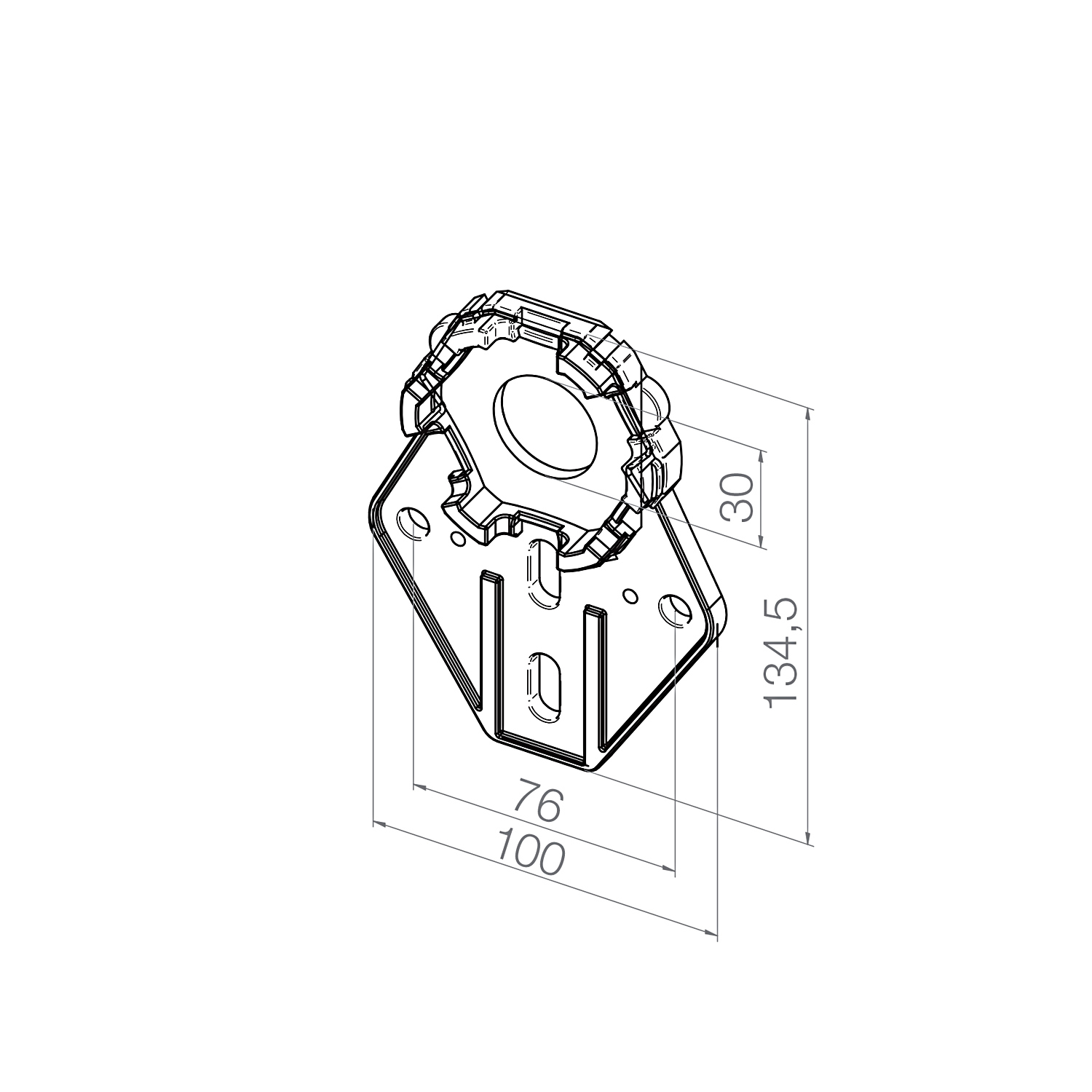 Elero Motorlager Revoline universal Kunststoff, 23 004.0001