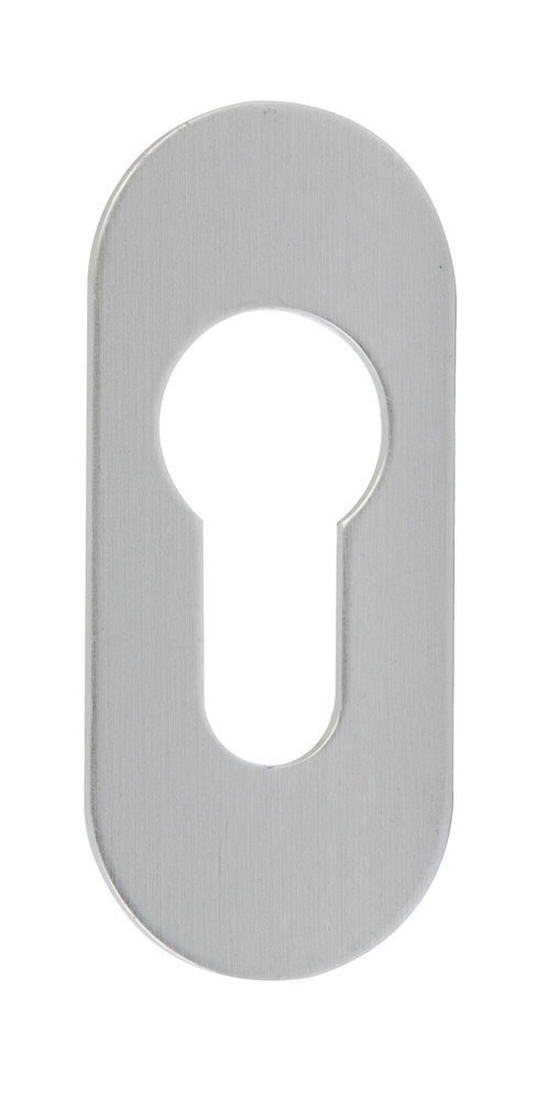 edi Kleberosette 0817 oval für Profilzylinder 3mm Aluminium F1