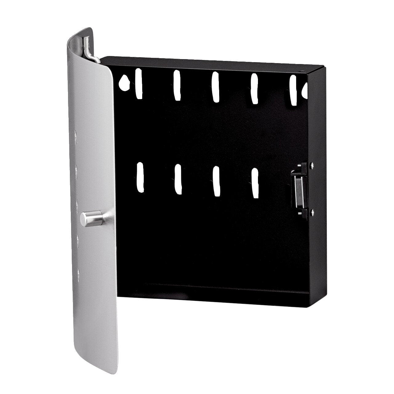 Burg Wächter Schlüsselbox SLOT 6220/10 Ni Edelstahl schwarz mit 10 Haken