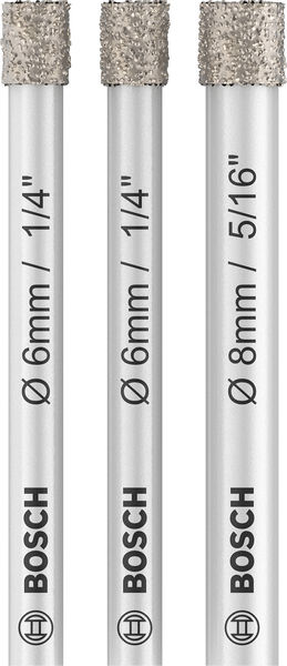 Bosch PRO Ceramic dry Bohrer-Set, 6 x 66, 6 x 66, 8 x 66 mm, 3-tlg.