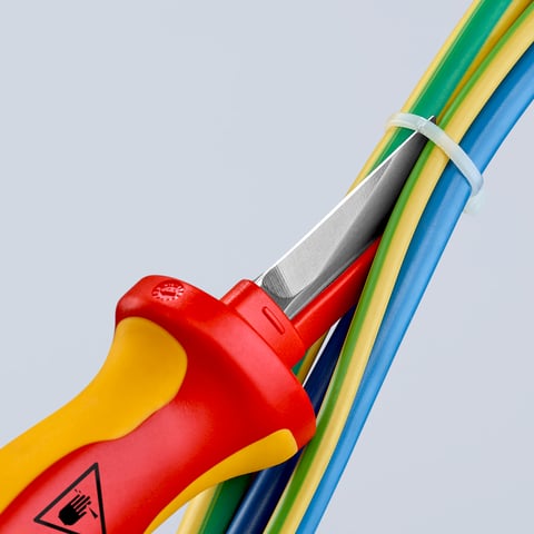 Knipex Kabelmesser 98 54 VDE-geprüft isolierender Mehrkomponenten-Griff Klingenlänge 50 mm