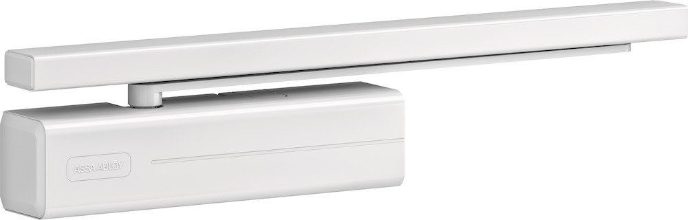 ASSA ABLOY Türschließer, EN-Größe 3-6, Weiß - 180 Grad Öffnungswinkel