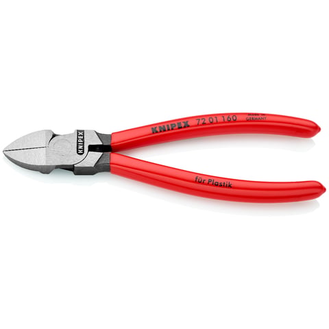 Knipex Seitenschneider 72 01 160 für Kunststoff mit Kunststoff überzogen 160 mm