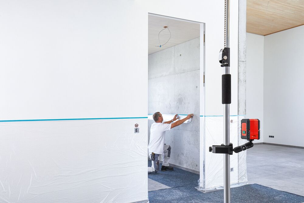 Bessey Multifunktions-/Laserhalterung STE-LH mit 1/4 Zoll Gewinde, werkzeuglose Montage