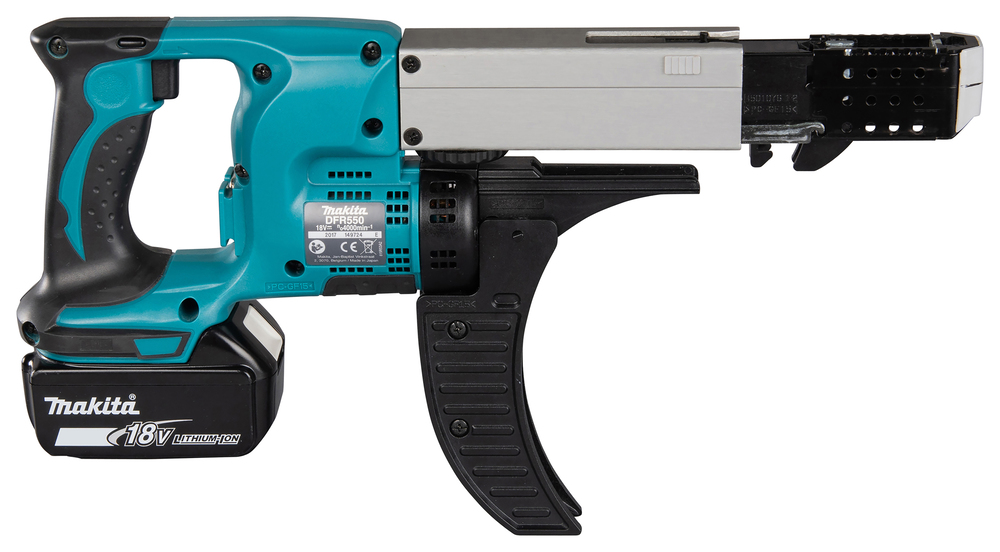 Makita Akku-Magazinschrauber DFR550RTJ 18V 5,0Ah LXT mit MAKPAC