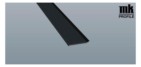 MENKE Flachprofil 40x3mm mit SK & WL Anthrazitgrau 6m foliert