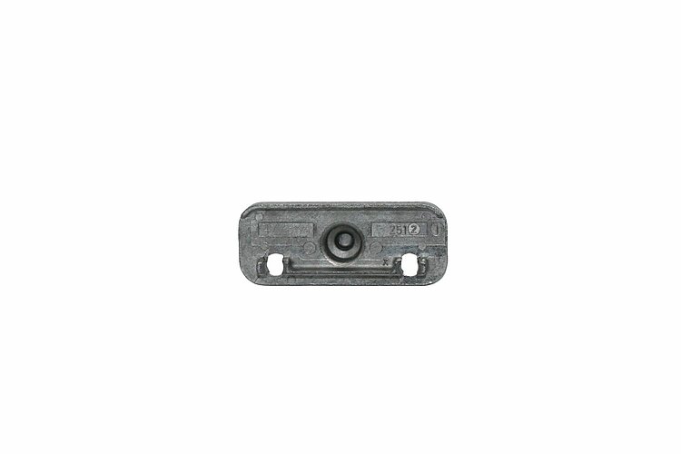 Roto NT/NX Rahmenteil PVC zu Feststellschere/Drehbegrenzer silber