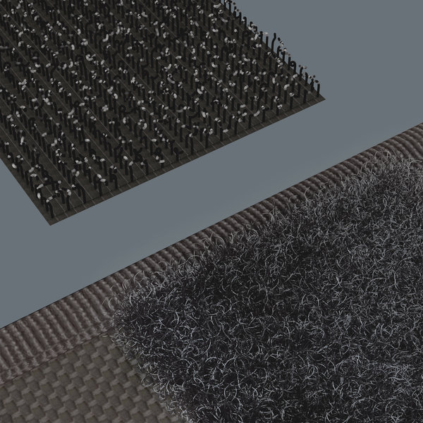 Flexible due to hook and loop fastener strips, Dekoration für Zuhause, Teppich