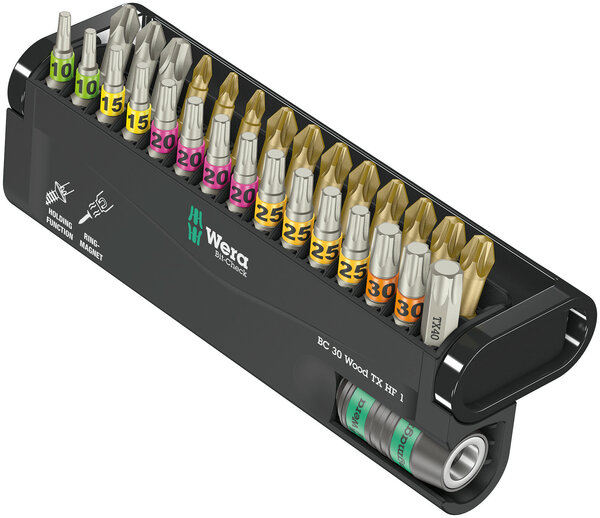 Bit-Check 30 Wood TX HF 1, 30 pieces, Munition, Waffe