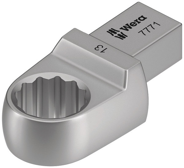 7771 Ring spanner insert, 9x12 mm, 9x12 x 13 x 44 mm