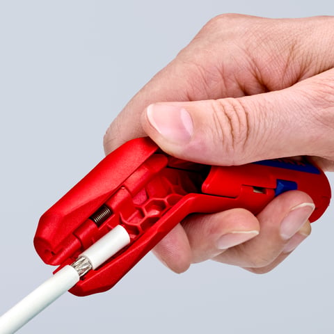Knipex ErgoStrip® Universal-Abmantelungswerkzeug 16 95 01 SB für Rechtshänder
