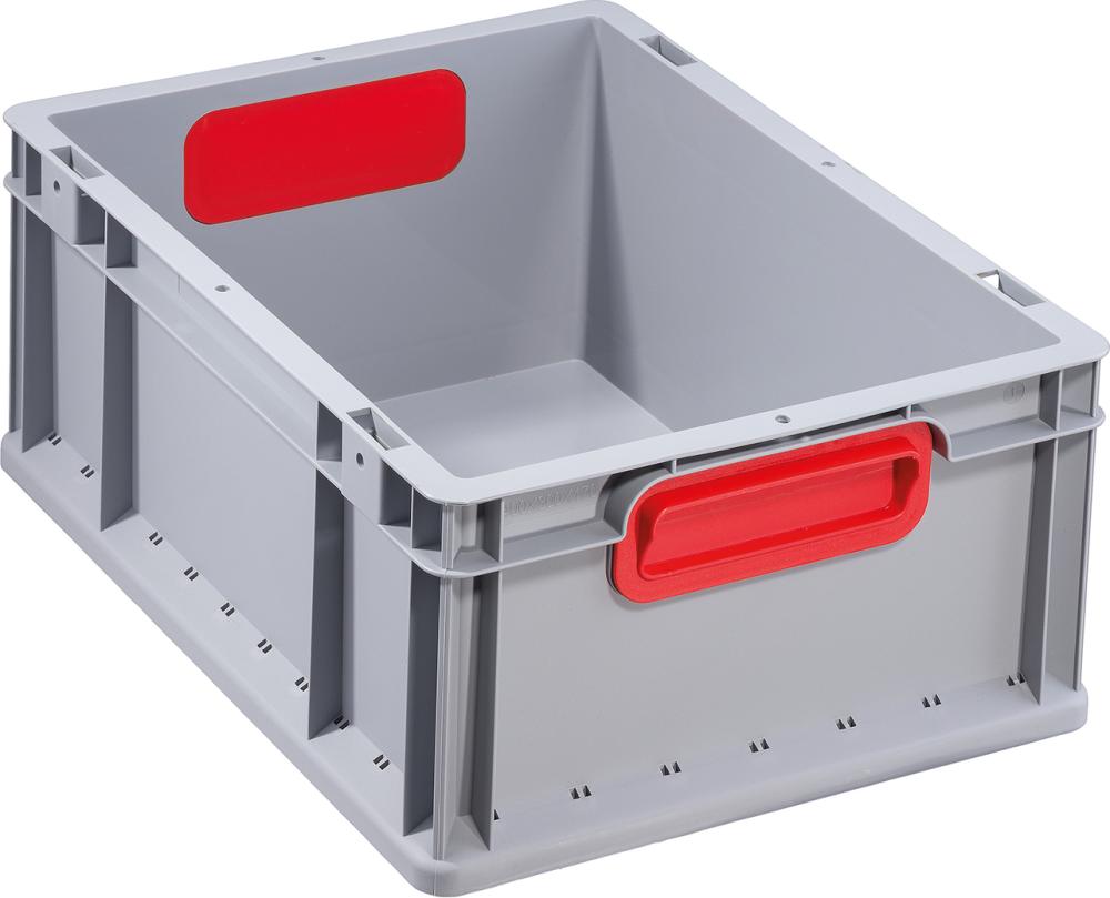 allit EuroBox 417,400x300x170mmGriffe geschl.,grau/rot