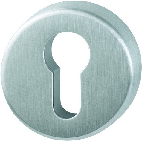 HOPPE Schlüsselrosettenpaar E42KVS,rund,PZ, 8mm,TS 37-42,F69