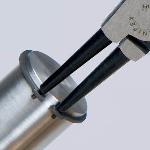 Knipex Sicherungsringzange 46 11 A2 für Außenringe auf Wellen 180mm Chrom-Vanadium-Stahl